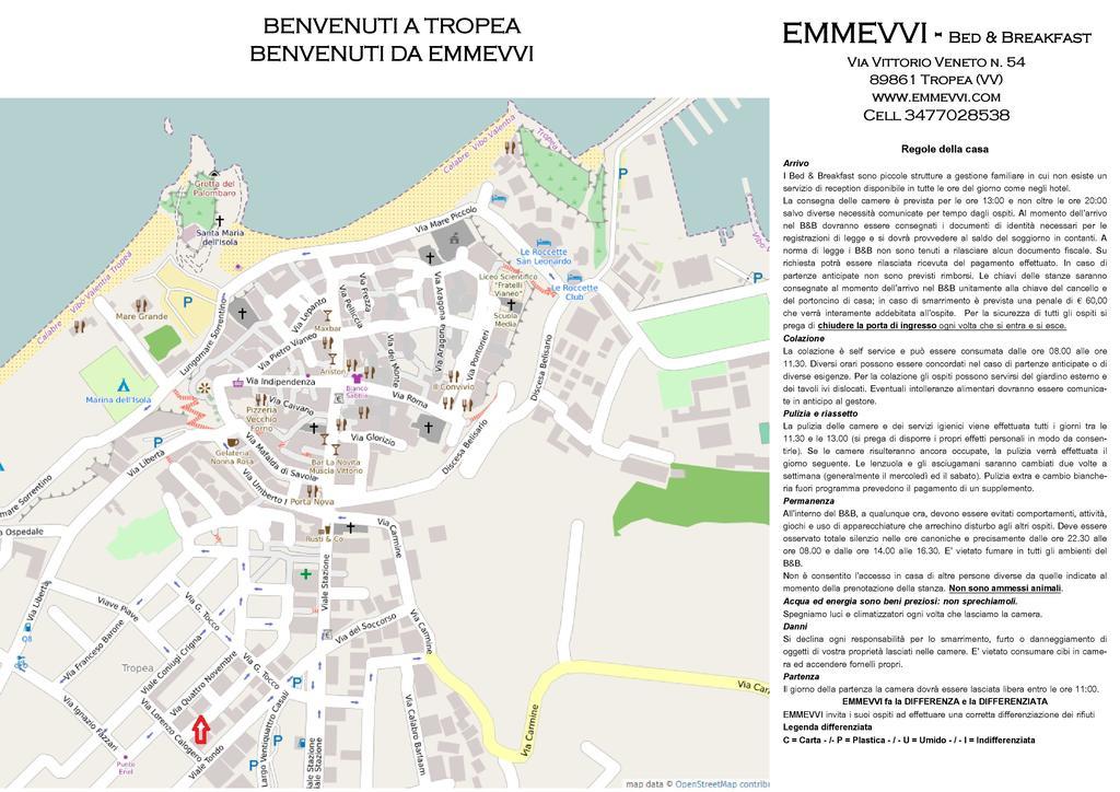 Emmevvi Acomodação com café da manhã Tropea Exterior foto